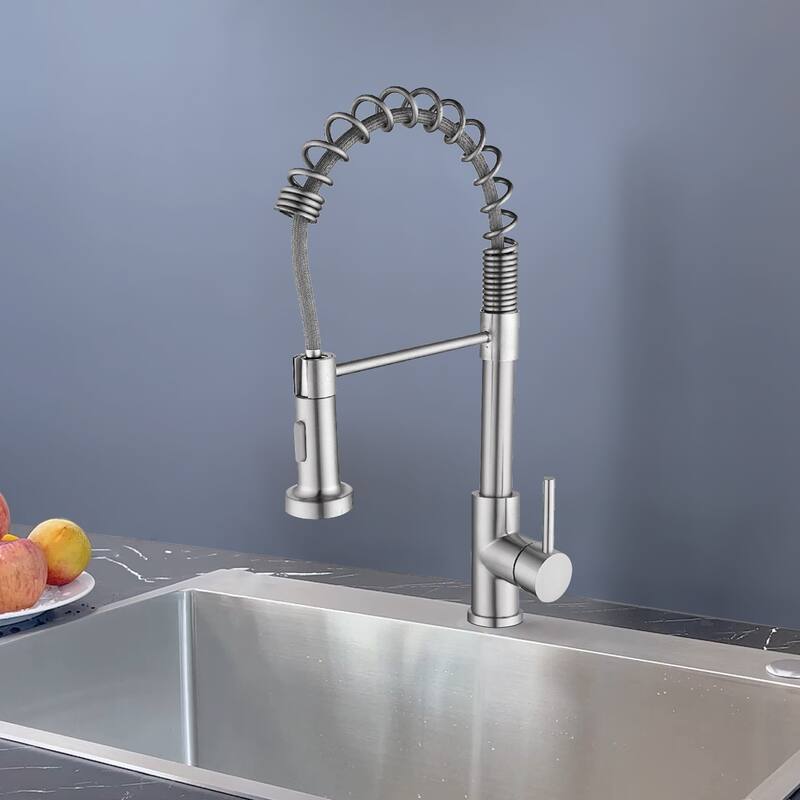 Topcraft High-arc Stainless Steel kitchen Sink Faucet