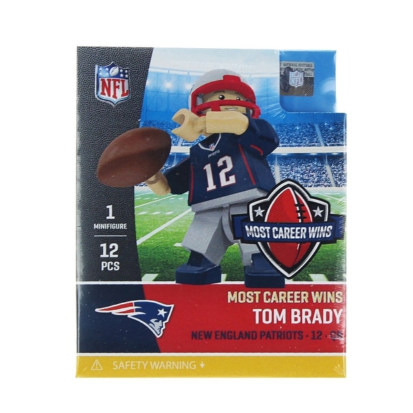 New England Patriots Tom Brady "All Time Wins Edition" OYO Sports Minifigure - multi