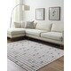 preview thumbnail 1 of 5, Livabliss Bouclair Modern & Contemporary Solid Area Rug Ivory/Light Gray - 5' 3" x 7'