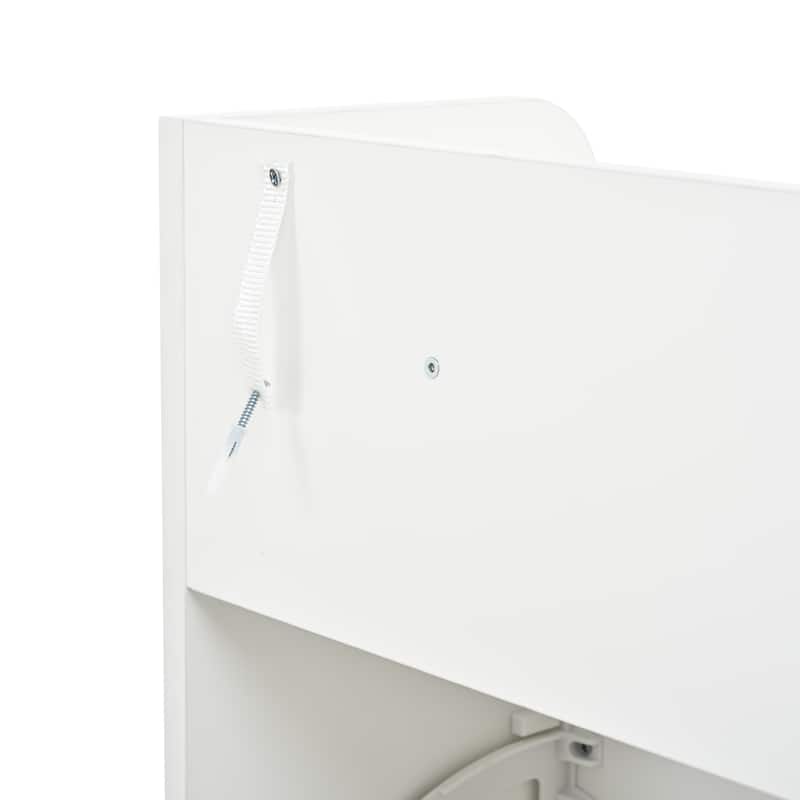 Two drawers, Three-fold Doors, Large storage Shoe Cabinet