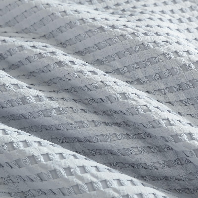 Kenneth Cole Solid Waffle Duvet Cover Set