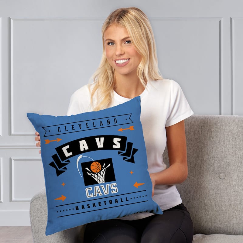 NBA Cleveland Cavaliers Hardwood Classic 18 Inch Throw Pillow