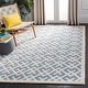 preview thumbnail 6 of 173, SAFAVIEH Handmade Chatham Signe Moroccan Modern Wool Rug 4' x 6' - Blue/Ivory