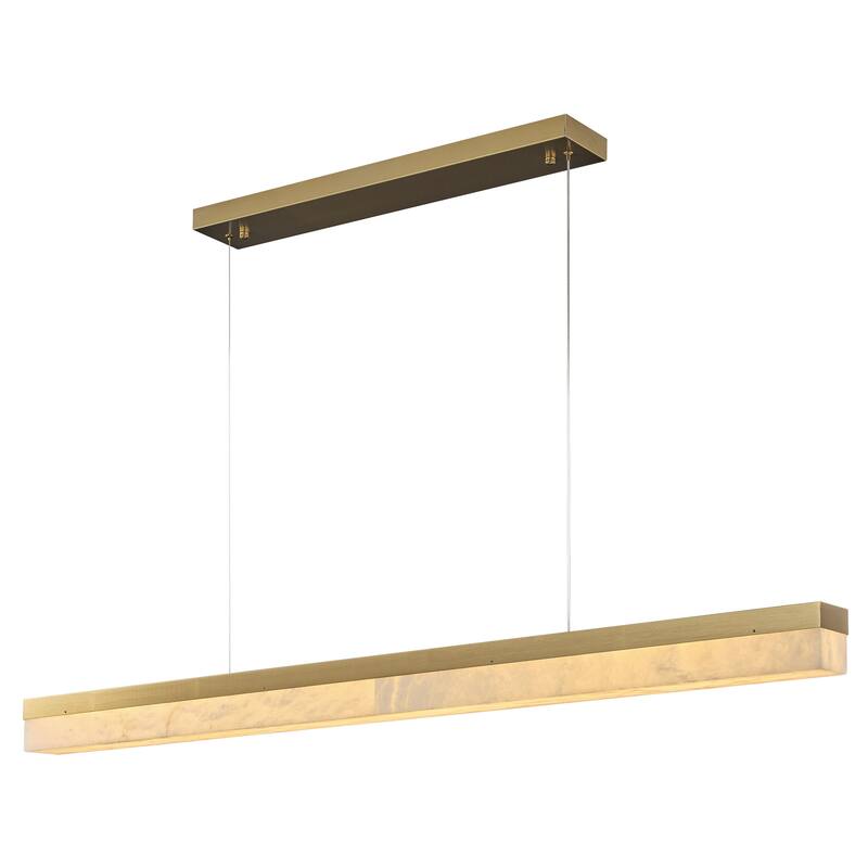 KAYLA Alabaster Pendant Light 1200 - 1800 Matte Black/Gold