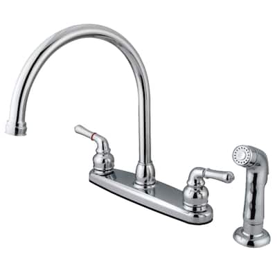 Kingston Brass Magellan 8 in. Centerset Kitchen Faucet with Sprayer