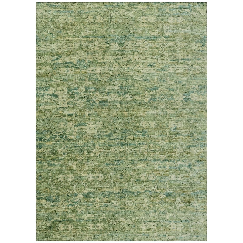 Machine Washable Indoor/ Outdoor Traditional Harmony Chantille Rug
