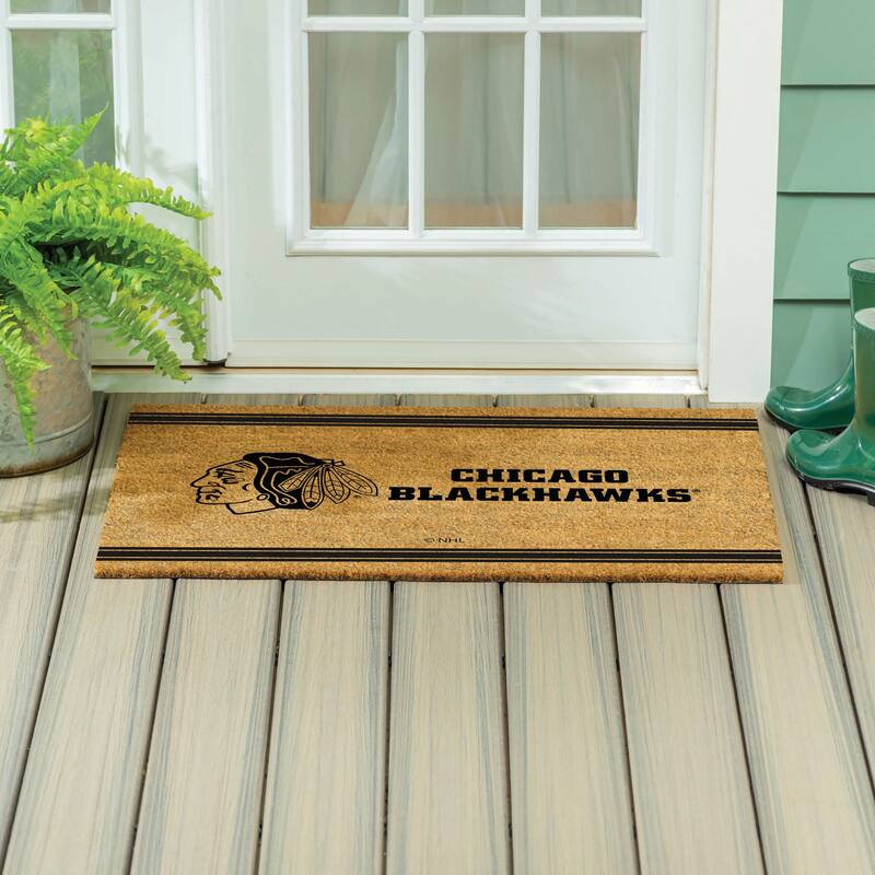Chicago Blackhawks Monochrome Indoor/Outdoor Coir Door Mat