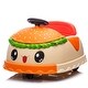 preview thumbnail 4 of 18, 12V Kids Ride On Electric Bumper Car W/Parents Control,Cute&Realistic Hamburger Design,360 Degree Rotation,Storing Space