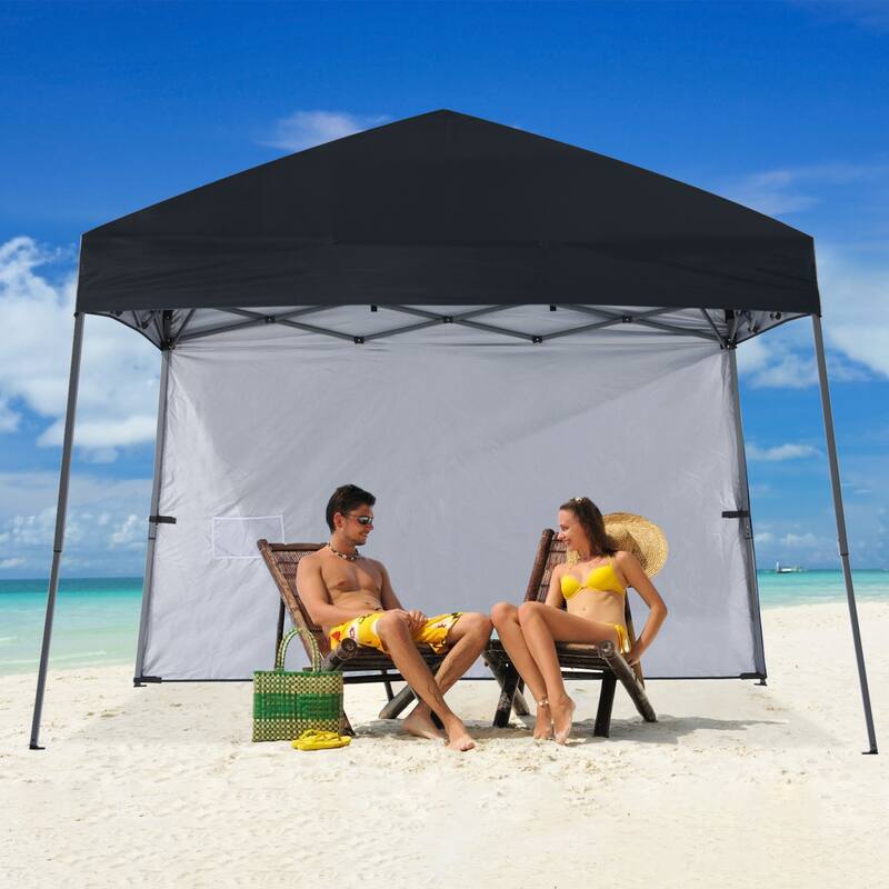 ABCCANOPY Stable Pop up Outdoor Canopy Tent with Sun Wall
