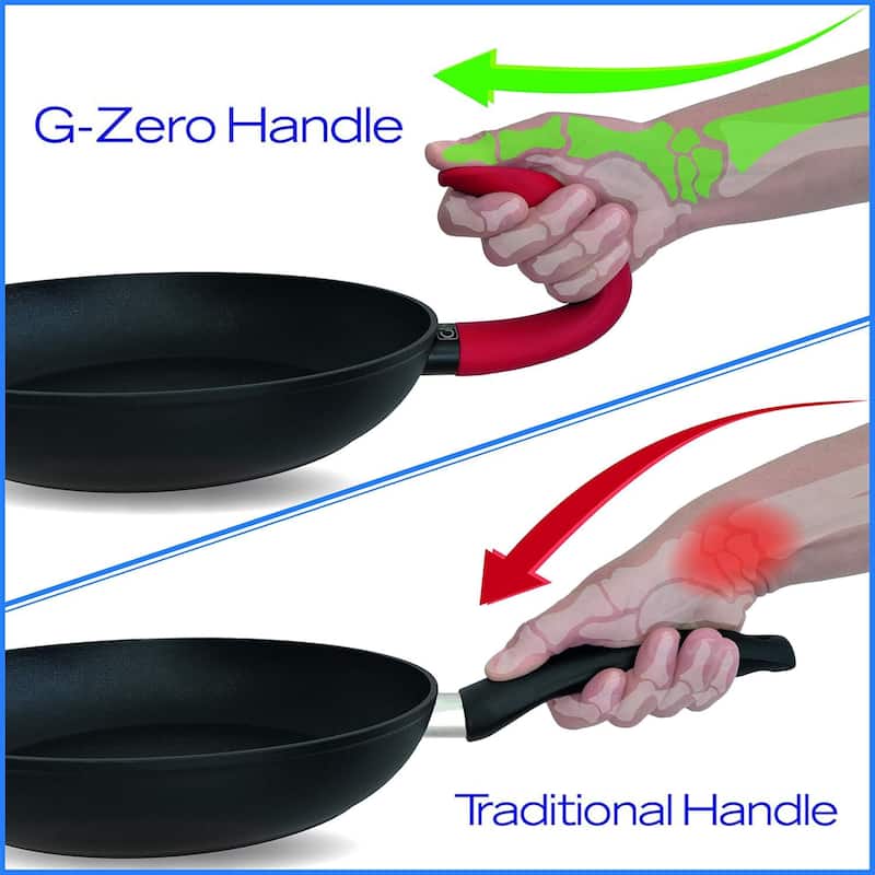 Flonal 11" Forged Aluminum Non-Stick Sloped Wok Pan