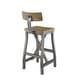 preview thumbnail 5 of 8, Carbon Loft Magie Amber and Graphite Barstool with Back