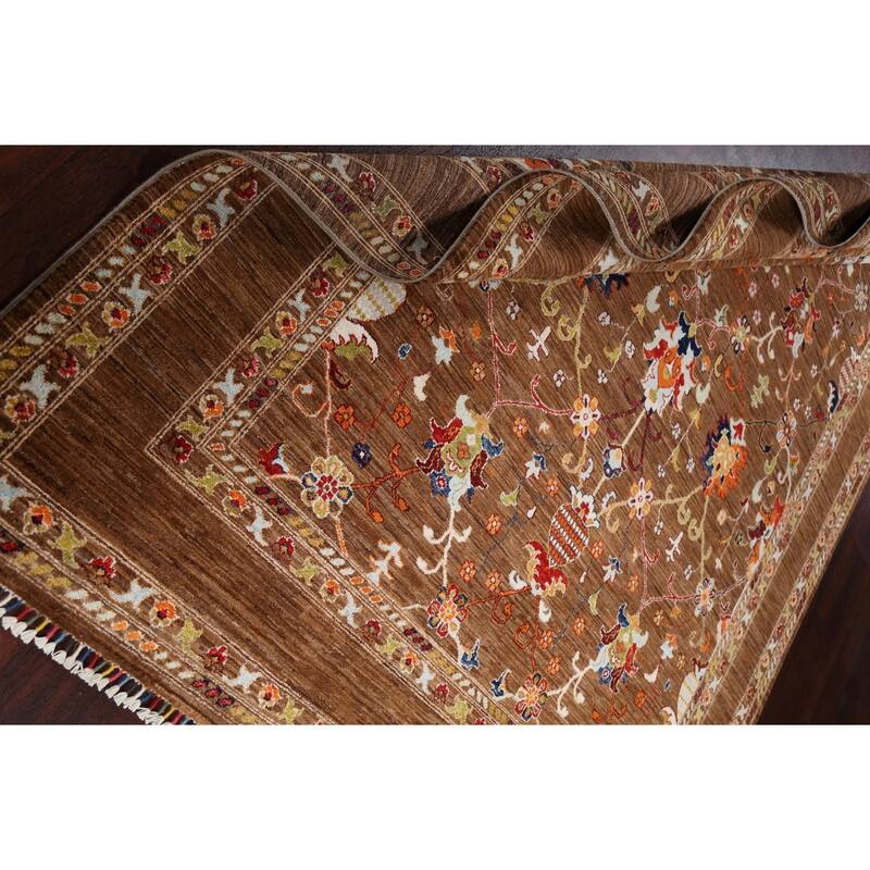 Vegetable Dye Traditional Oriental Ziegler Wool Area Rug Hand-knotted - 6'9" x 9'4"