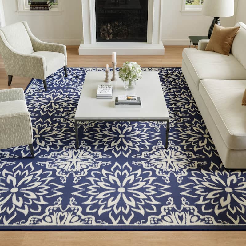 Nourison Jubilant Floral Medallion Area Rug