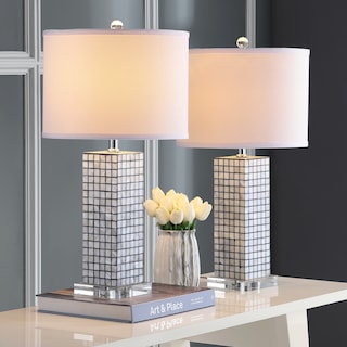 SAFAVIEH Lighting 26-inch Skagway Table Lamp (Set of 2) - 13"W x 13"D x 26"H