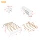 preview thumbnail 6 of 6, White Full Size Platform Bed with Trundle, Storage Box, and Nightstand