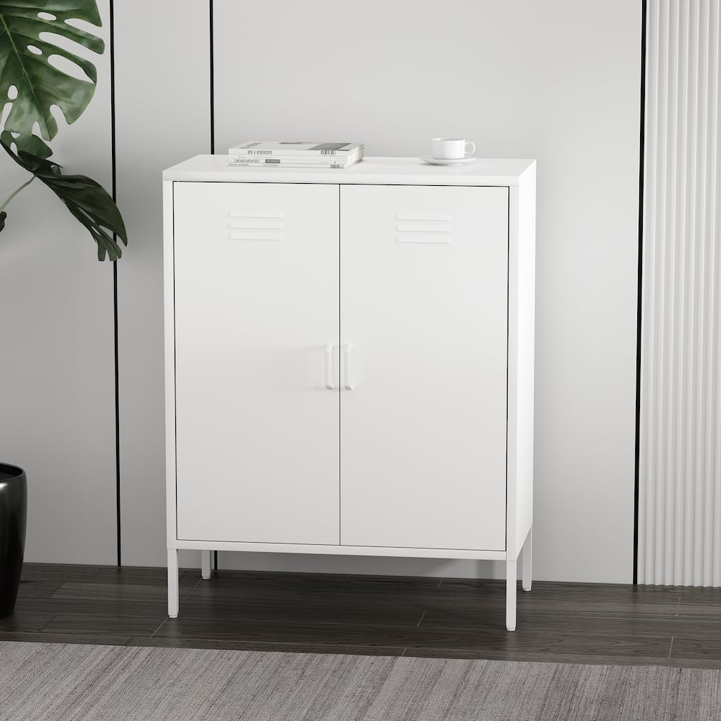 Manhattan Comfort Naomi 32" Metal Accent Cabinet