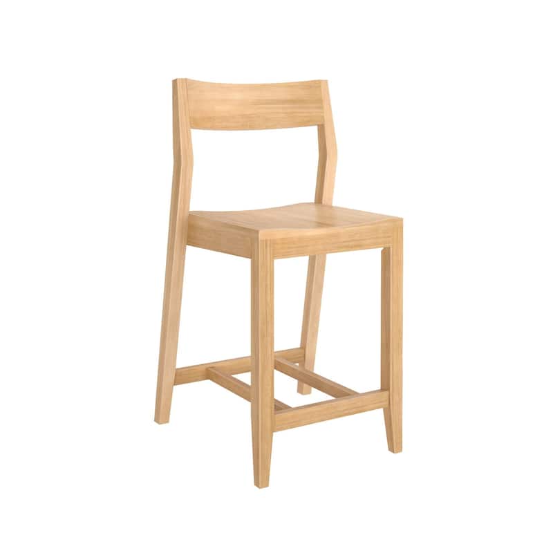 Plank and Beam Modern Counter Height Solid Wood Dining Chair