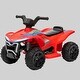 preview thumbnail 2 of 1, Toddler 6V ATV Ride-On, 1.6MPH, Rechargeable Battery, Forward & Reverse, LED Lights, for Kids 18-36 Months Red