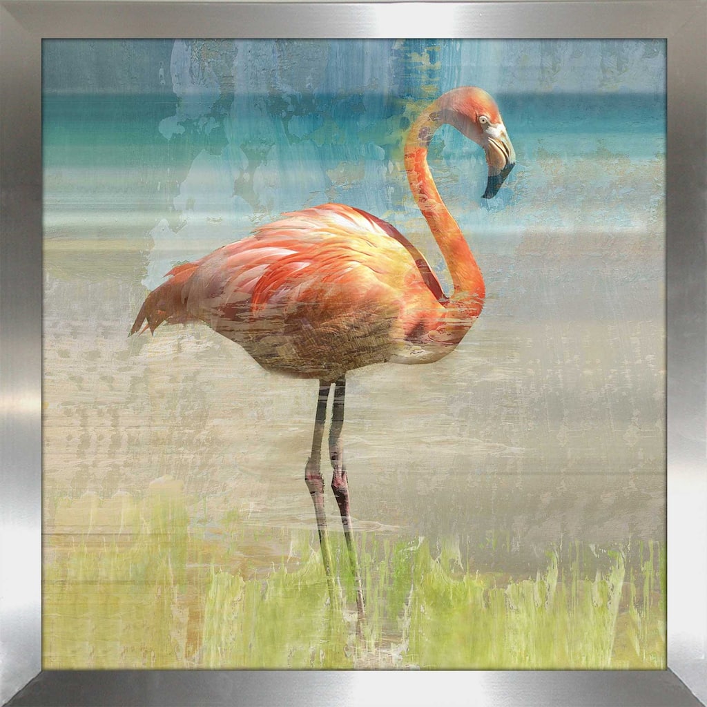 "Flamingo Fancy I (Square)" by Nan Print on Acrylic