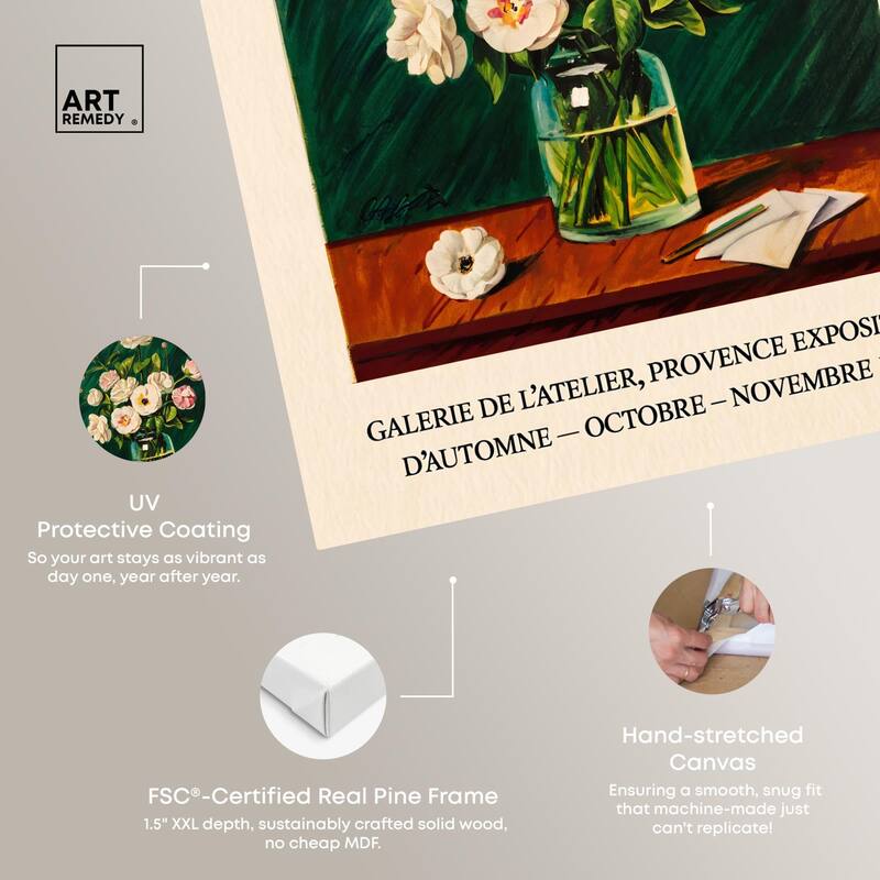 Manet's Floral Canvas by Art Remedy, Gallery Wrapped
