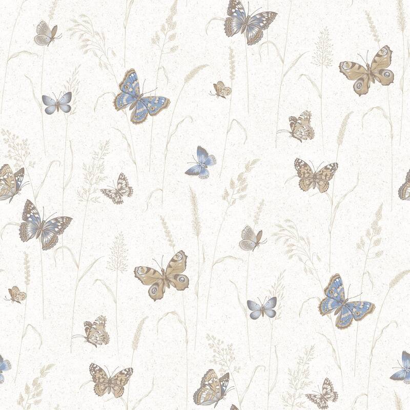 Galerie Wallcoverings Kitchen Recipes Butterflies Vinyl on Non-woven Matte Wallpaper Roll