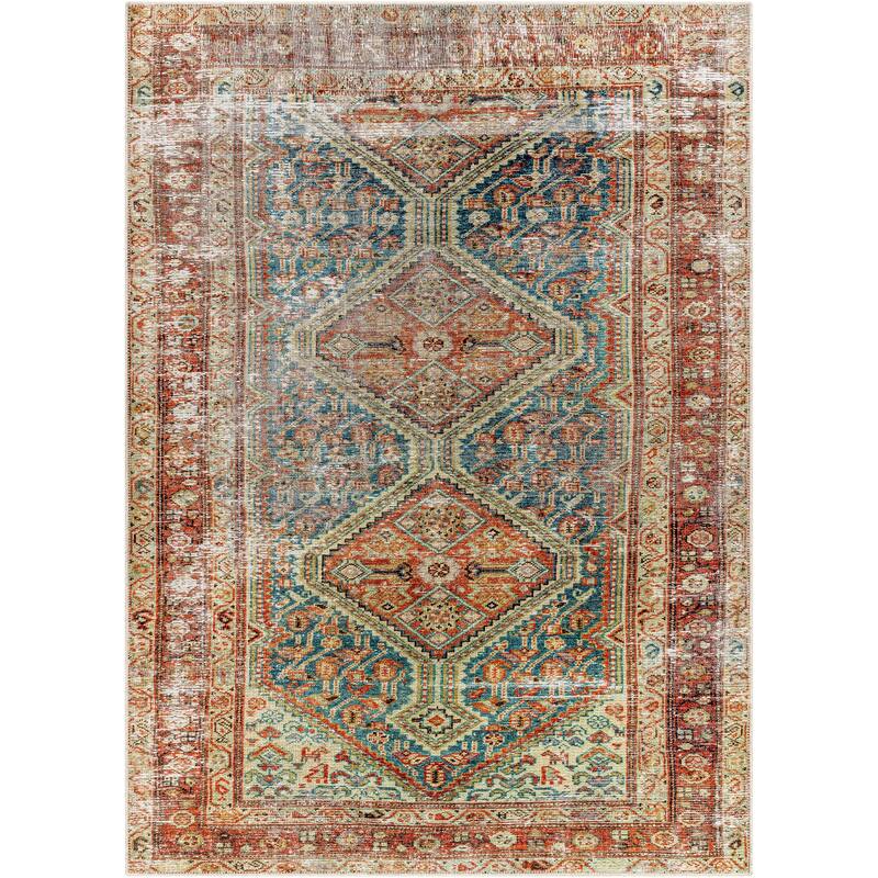 Mr. Kate Hilo Distressed Vintage Washable Area Rug