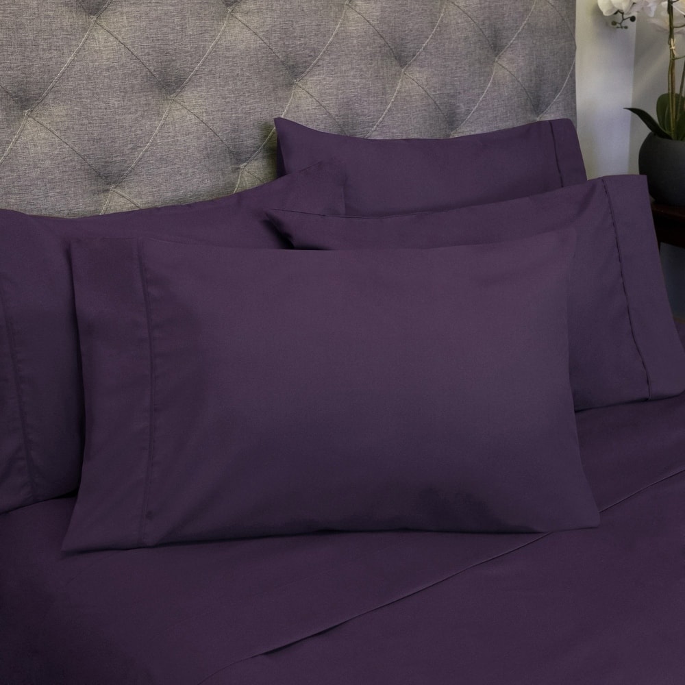 Sweet Home Collection 6 Piece Sheet Set, Deluxe Ultra Soft 1500 Series, Double Brushed Microfiber