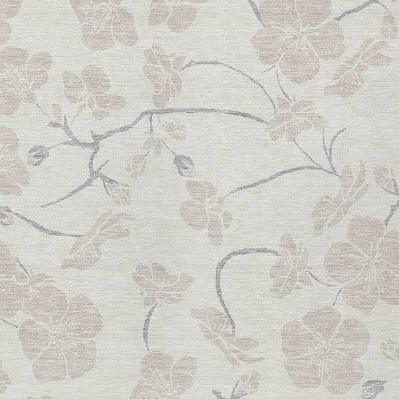 HomeRoots Floral Transitional Rectangle Outdoor Rug