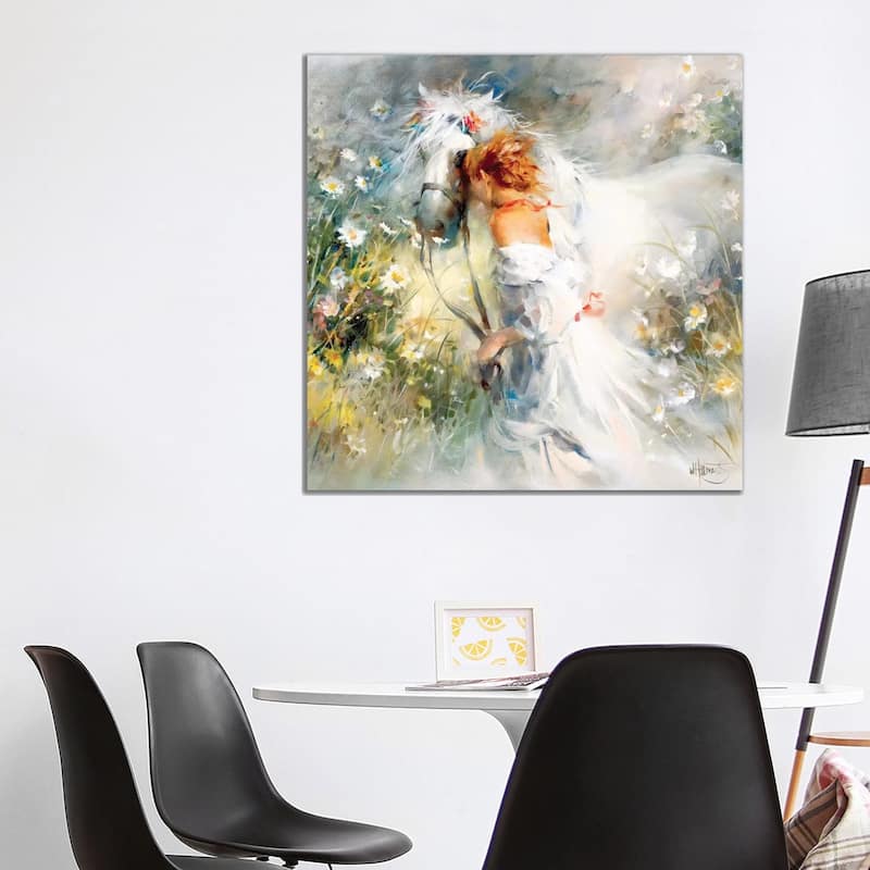 iCanvas "White Dream" by Willem Haenraets Canvas Print - 37x37x1.5