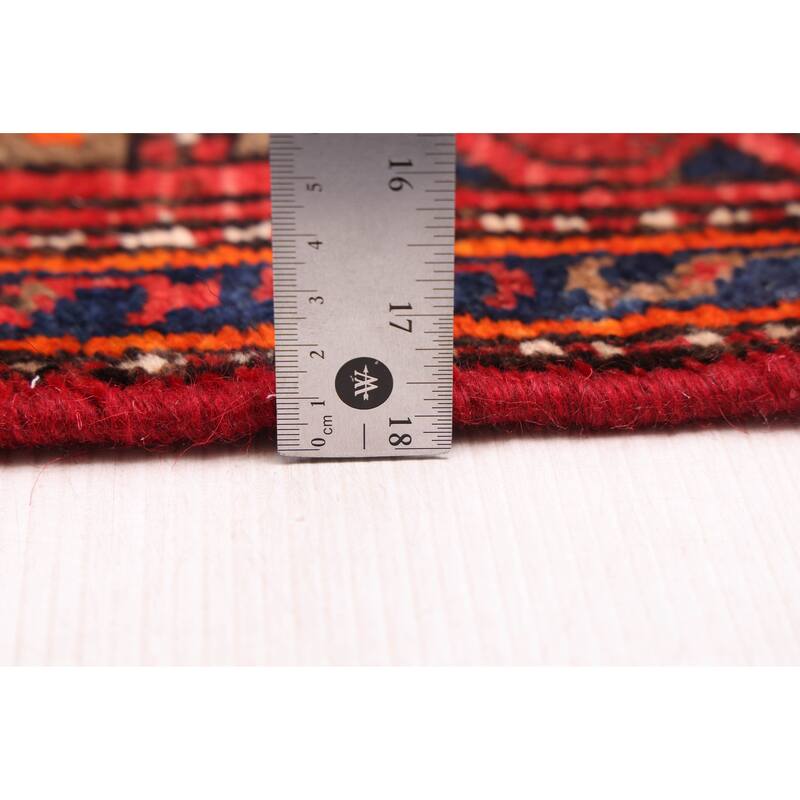 ECARPETGALLERY Hand-knotted Andelz Red Wool Rug - 4'3 x 7'7