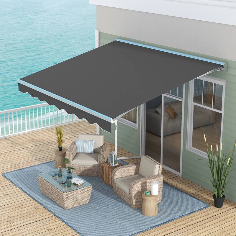 13' x 10' motorized retractable awning