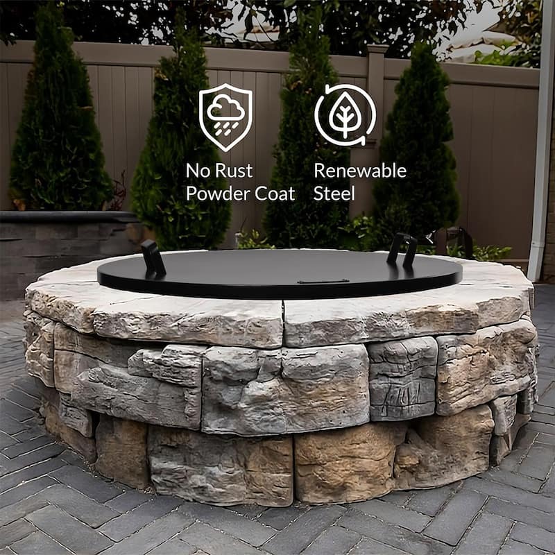 24" Cover Lid for Outdoor Fire Pits and Paver Fire Pits