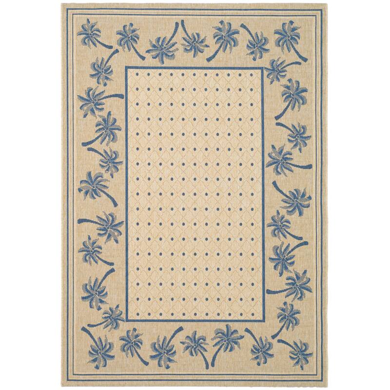 SAFAVIEH Courtyard Merilin Indoor/ Outdoor Geometric Area Rug