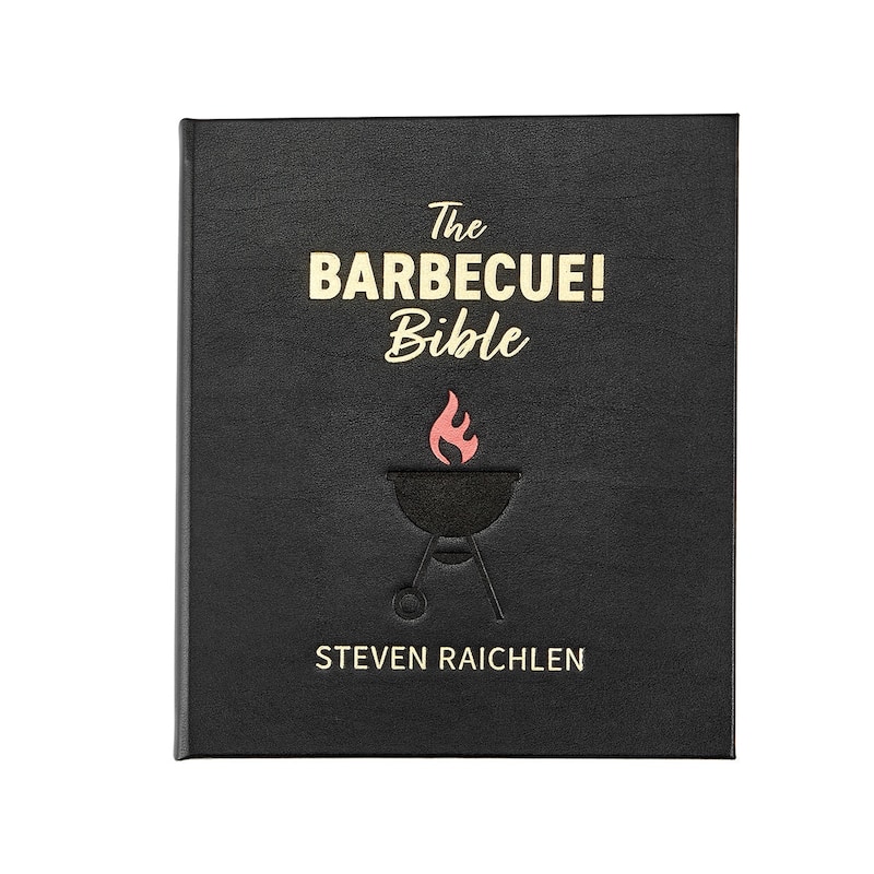 Graphic Image The Barbeque Bible Coffee Table Book, Leather, Black