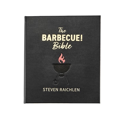 Graphic Image The Barbeque Bible Coffee Table Book, Leather, Black