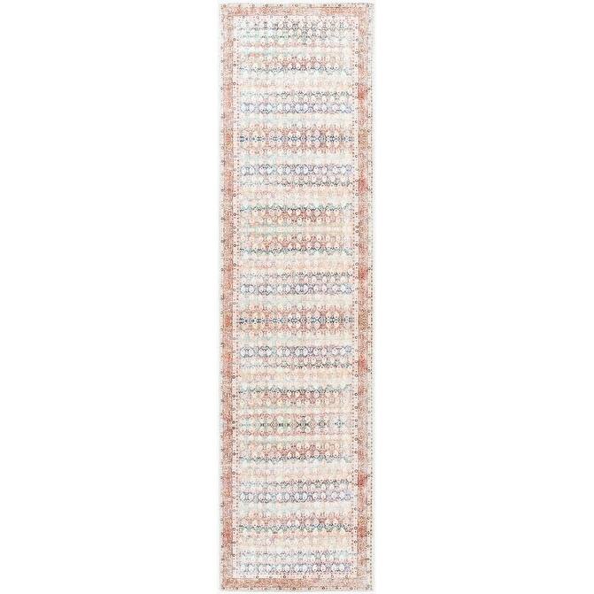 Livabliss Traditional Kemer Floral & Botanical Washable Area Rug