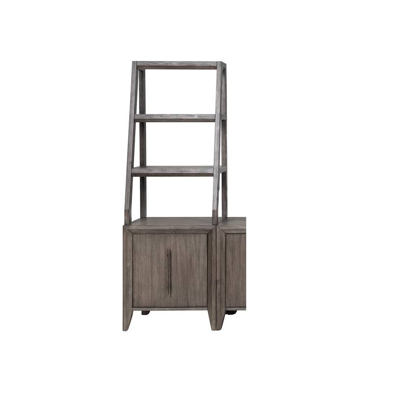Bridgevine Home Avana Universal Bookshelf Pier, No Assembly Required, Smokey Greige Finish
