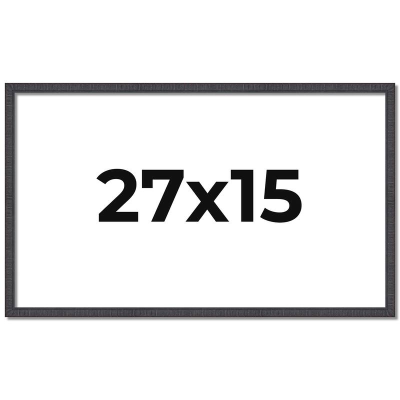 27x15 Frame Brown Picture Frame - Complete Modern Photo Frame Includes