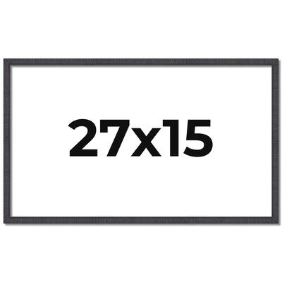 27x15 Frame Brown Picture Frame - Complete Modern Photo Frame Includes