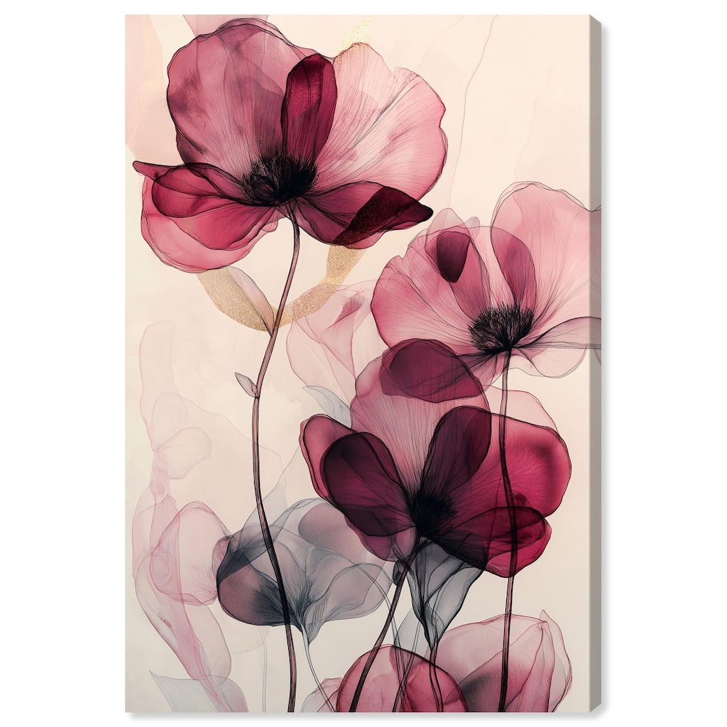 Filigree Flora I Canvas by Art Remedy, Gallery Wrapped