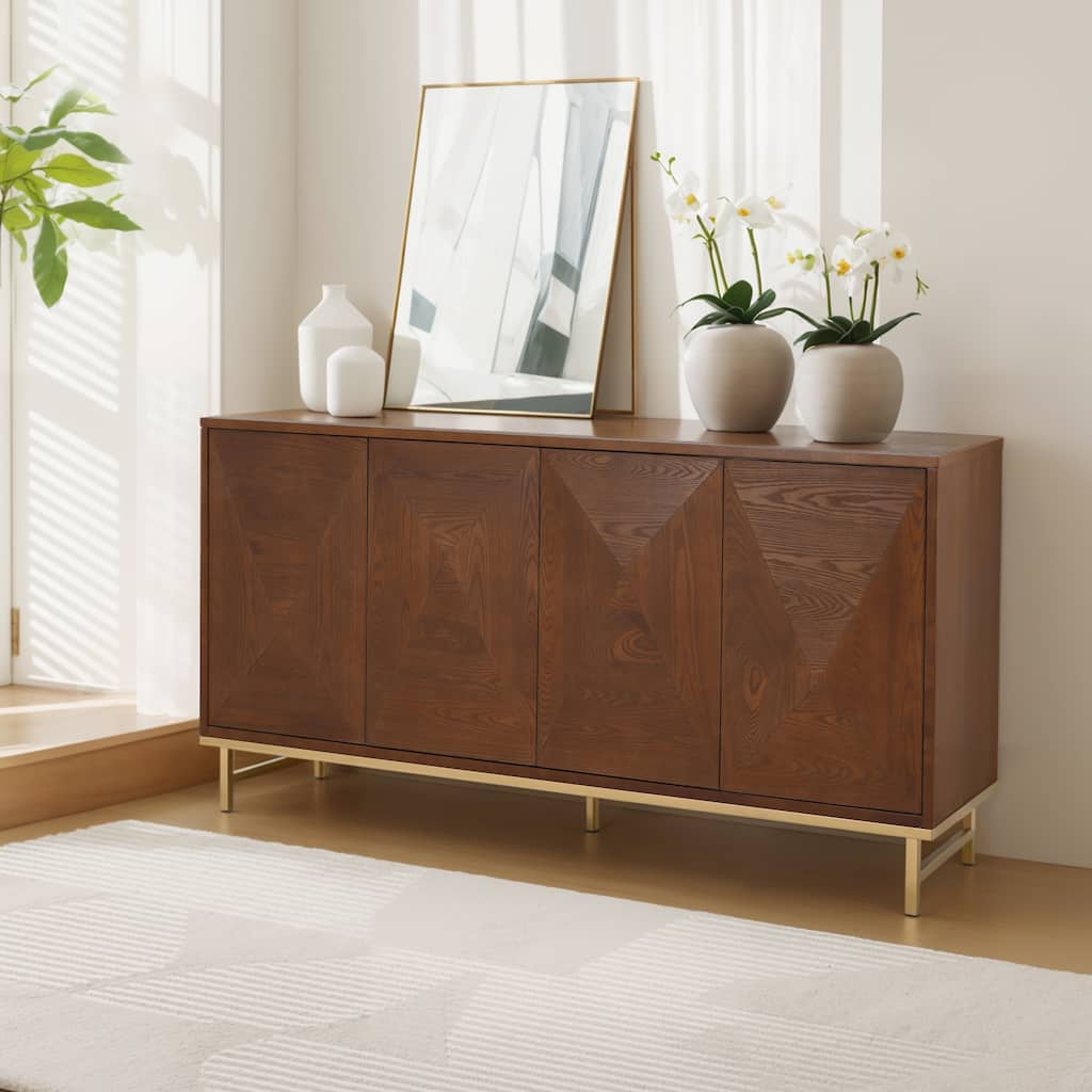 Christopher Knight Home - Tobias Wide Sideboard Buffet Cabinet for Stylish and Functional Storage