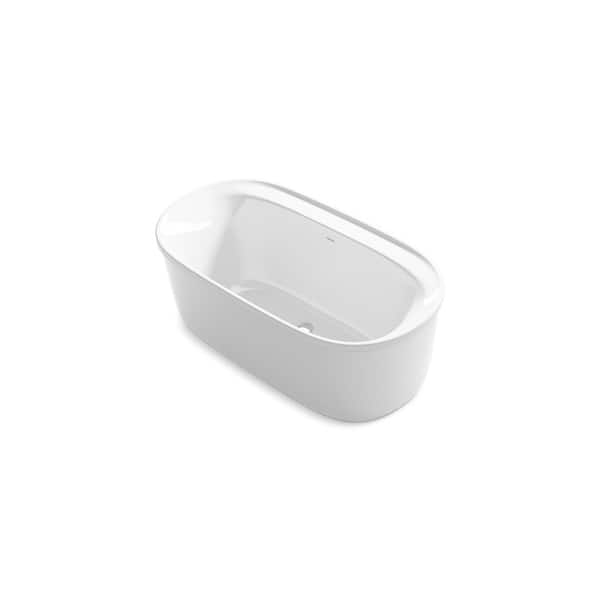 Spectacle 60 in. x 32 in. Acrylic Oval Freestanding Bathtub with Overflow and Drain Spectacle 60 in. x 32 in. Acrylic Oval Freestanding Bathtub with Overflow and Drain