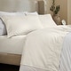 preview thumbnail 15 of 27, Superior Imperia Cotton Blend Embroidered 600 Thread Count Sheet Set California King - Ivory
