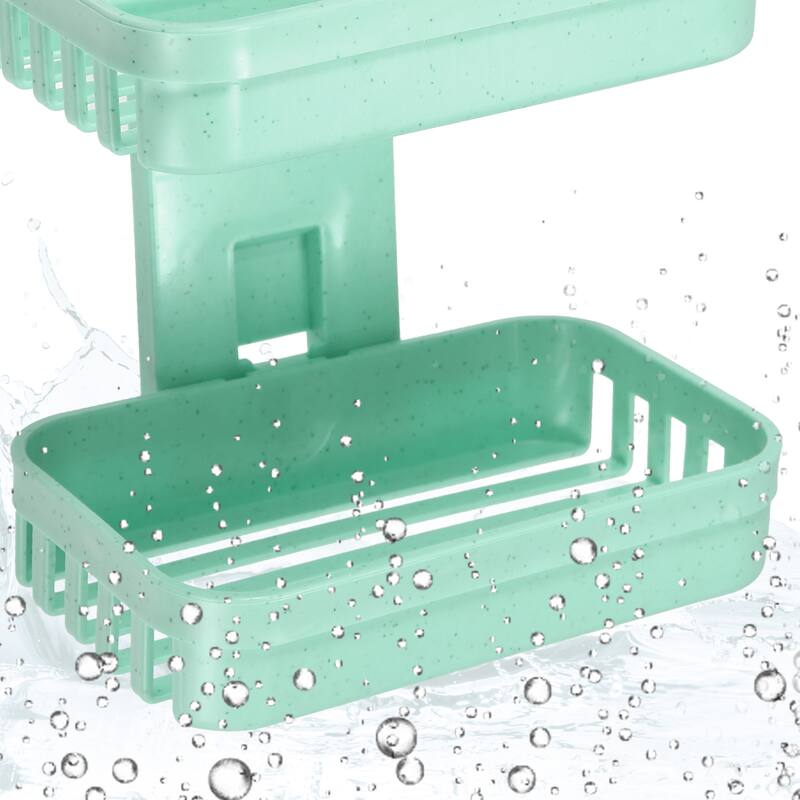 1 Pc Soap Dish Soap Cleaning Storage Drill Free Soap Holder for Kitchen