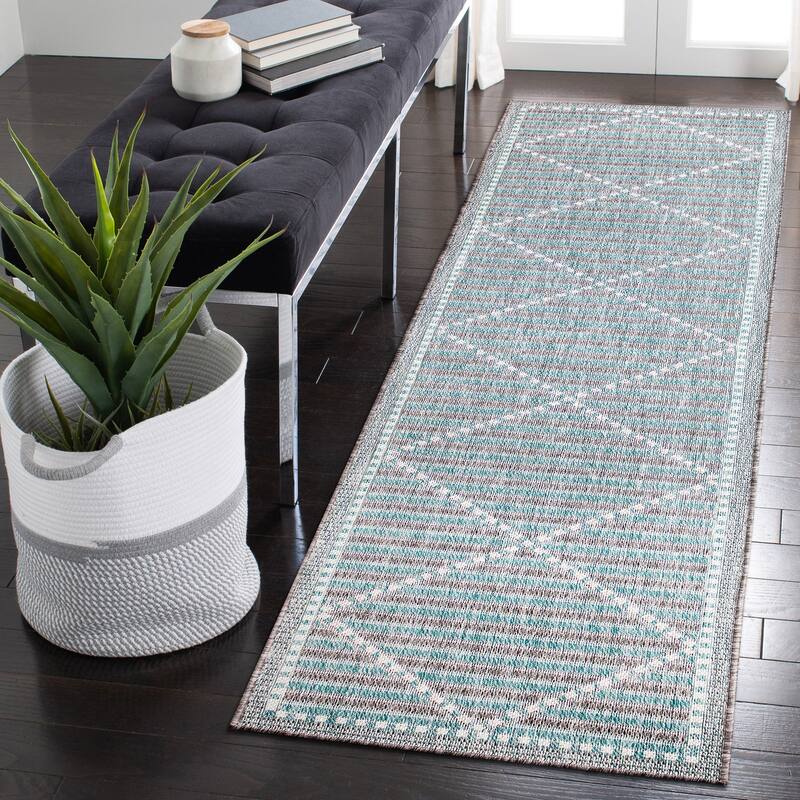 Liora Manne Malibu Checker Diamond Indoor/Outdoor Rug