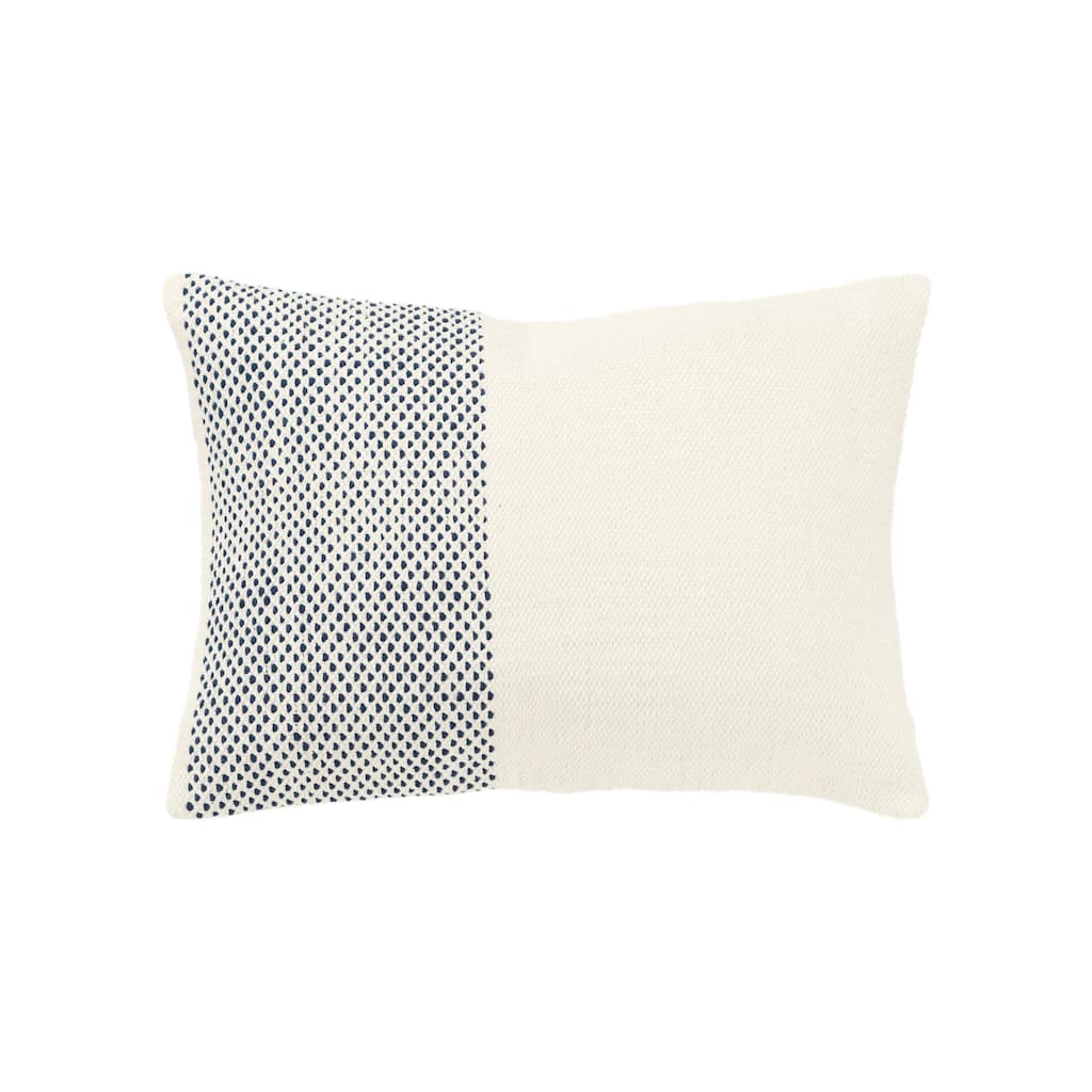 Rizzy Home Transitional Natural Down Filled Decorative Pillow 14"x20"