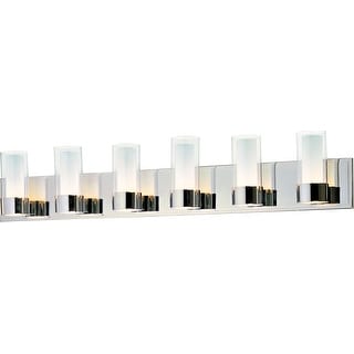 Silo 6-Light Bath Vanity With LED Bulbs - Polished chrome
