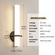preview thumbnail 9 of 29, Modern Wall Sconce 2-Pack Sconce Wall Lighting Acrylic Lampshade 18in Wall Light Fixture