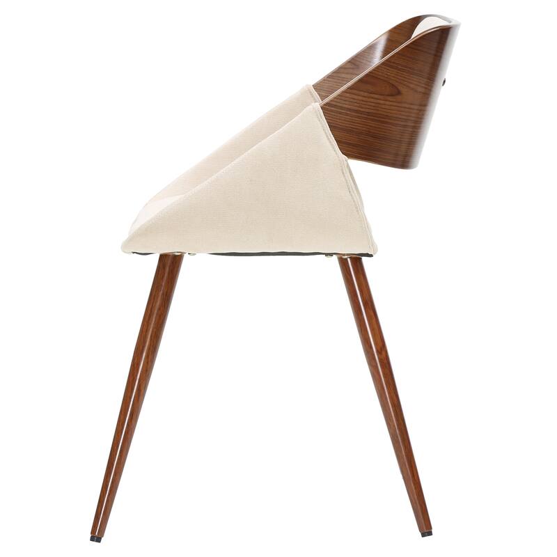 NPD Furniture Cyprus Upholstered Walnut Dining Chair