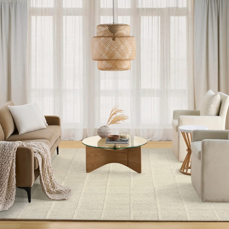 DKNY Pure Framework Indoor only Geometric Area Rug